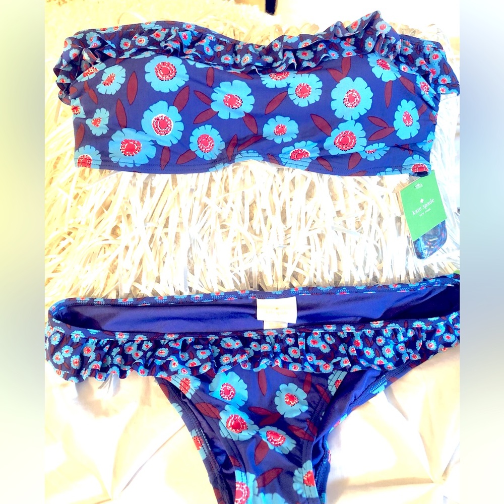 💯NWT STUNNING BIKINI BY KATE SPADE SZ XL 🤩